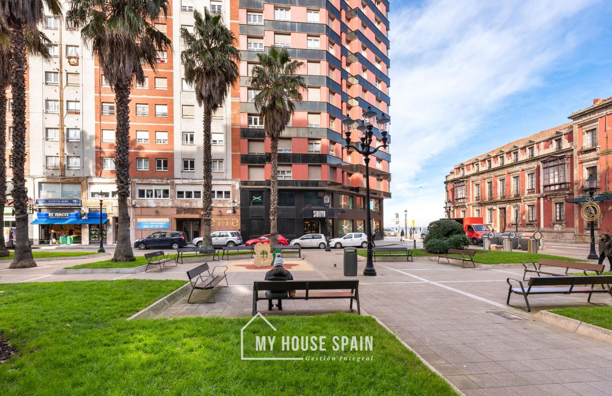 Myhousespain - Radiante Piso Junto A La Playa Gijón Exterior foto